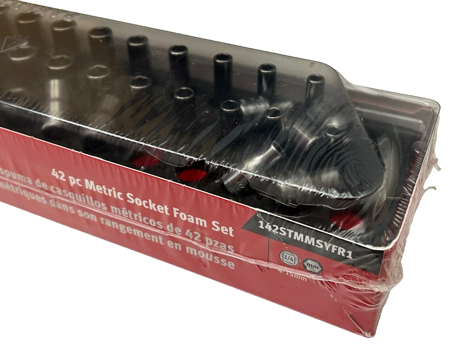 Snap-on Tools 42 Pc 1/4″ Drive Metric 6pt 4mm – 15mm Socket Set 142STMMSYFR1 NEW