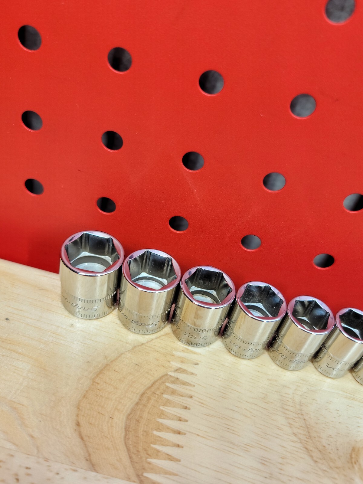 Snap-on Tools 112TMMY 5mm-15mm NICE 12-Piece 1/4″ Drive 6-Pt Shallow Socket Set