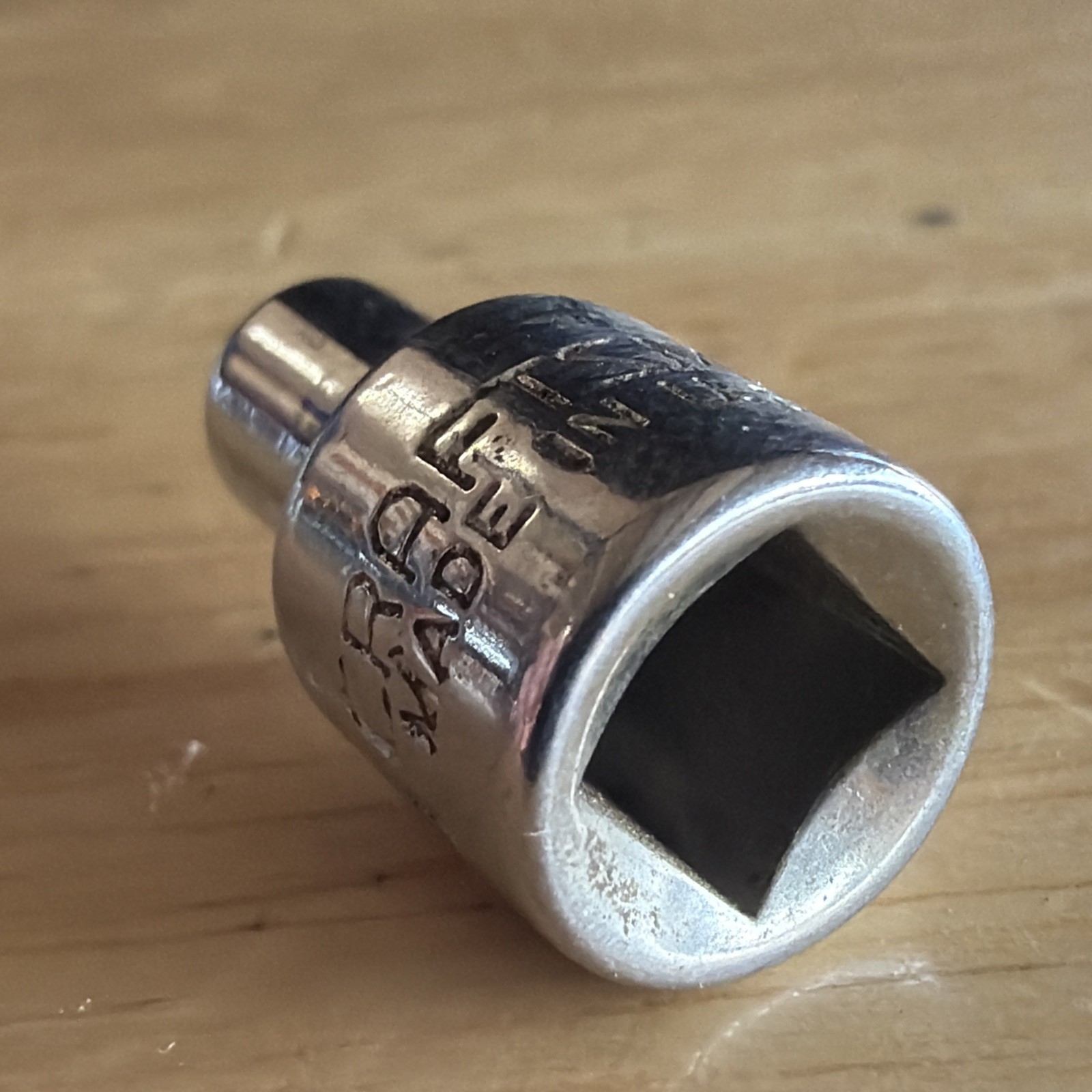 Craftsman 4mm Shallow Socket 1/4″ Drive 6 Point EE Series 43505 USA