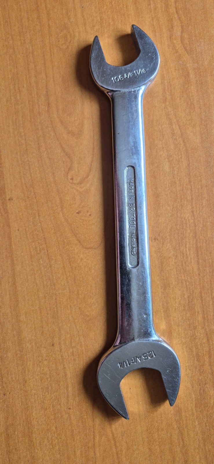 Britool Made In England 1 1/4 A/F 1 1/16 A/F Spanner Vintage Tools