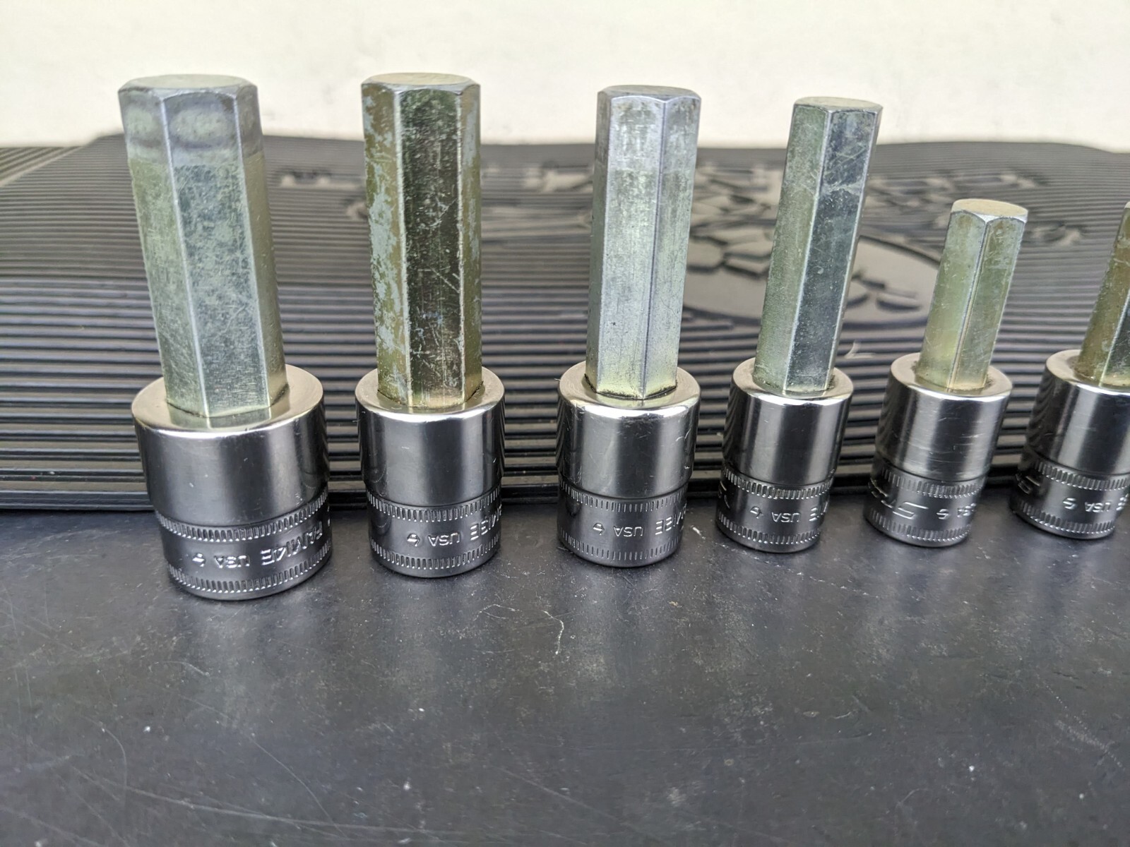 #be222 Snap-On 11pc Metric Hex Allen Socket Set 3/8″ Drive 4mm to 14mm 211EFAMY