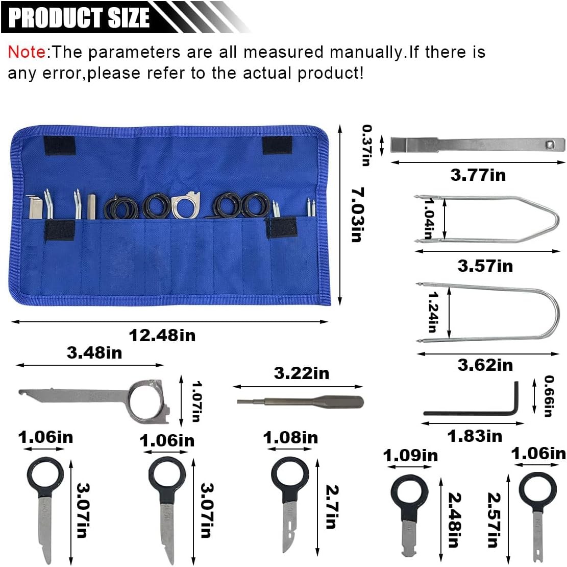 20PCS Car Radio Removal Tool Kit, Professional Tooling Car Audio Stereo