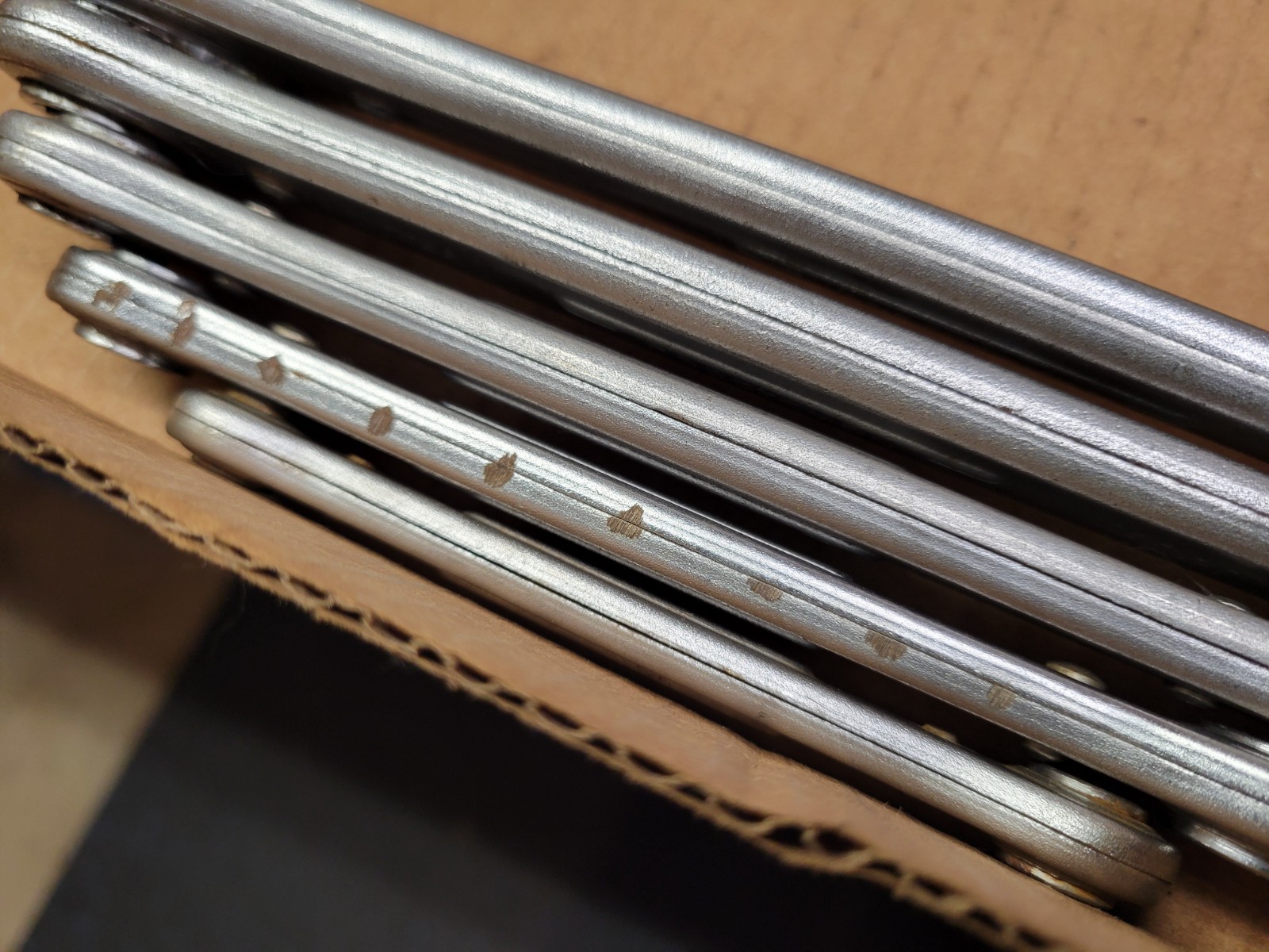 Vintage Craftsman USA 5-Piece ratcheting Box End Wrench Set