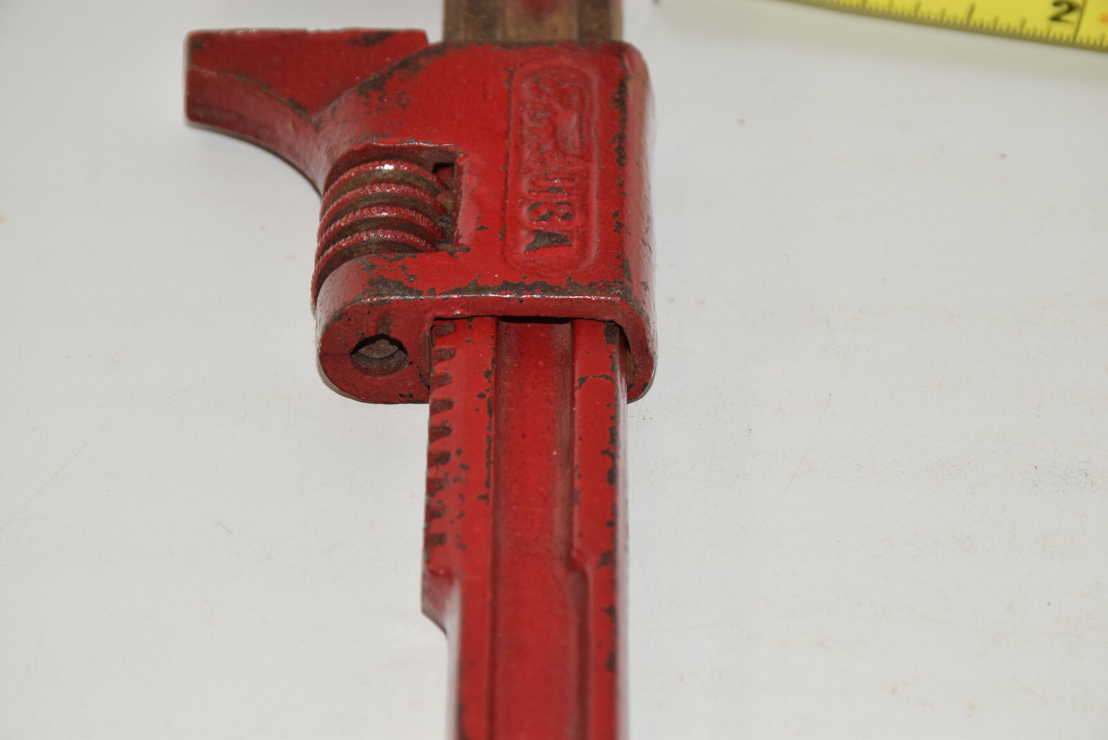 Vintage Ford USA 9..5» Long Adjustable Wrench Painted Red