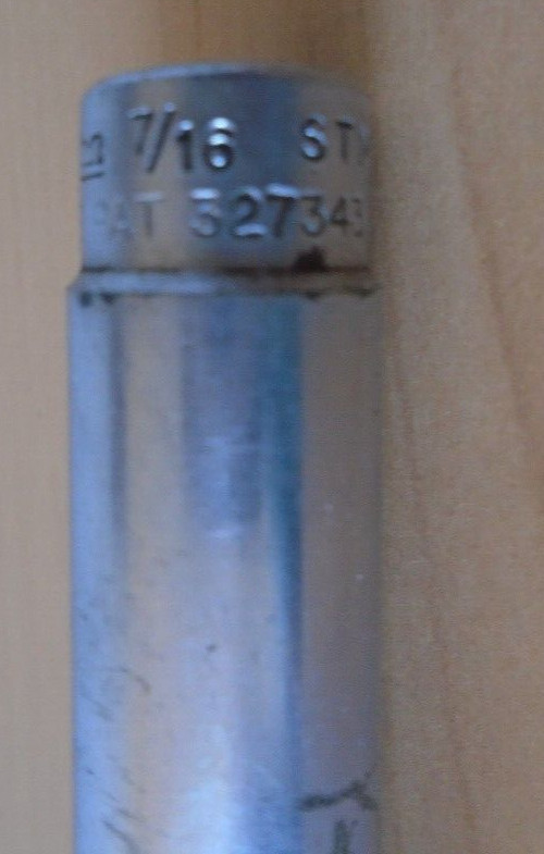 Snap On STM14 7/16” Deep Socket 1/4” Drive 6 Point SAE USA