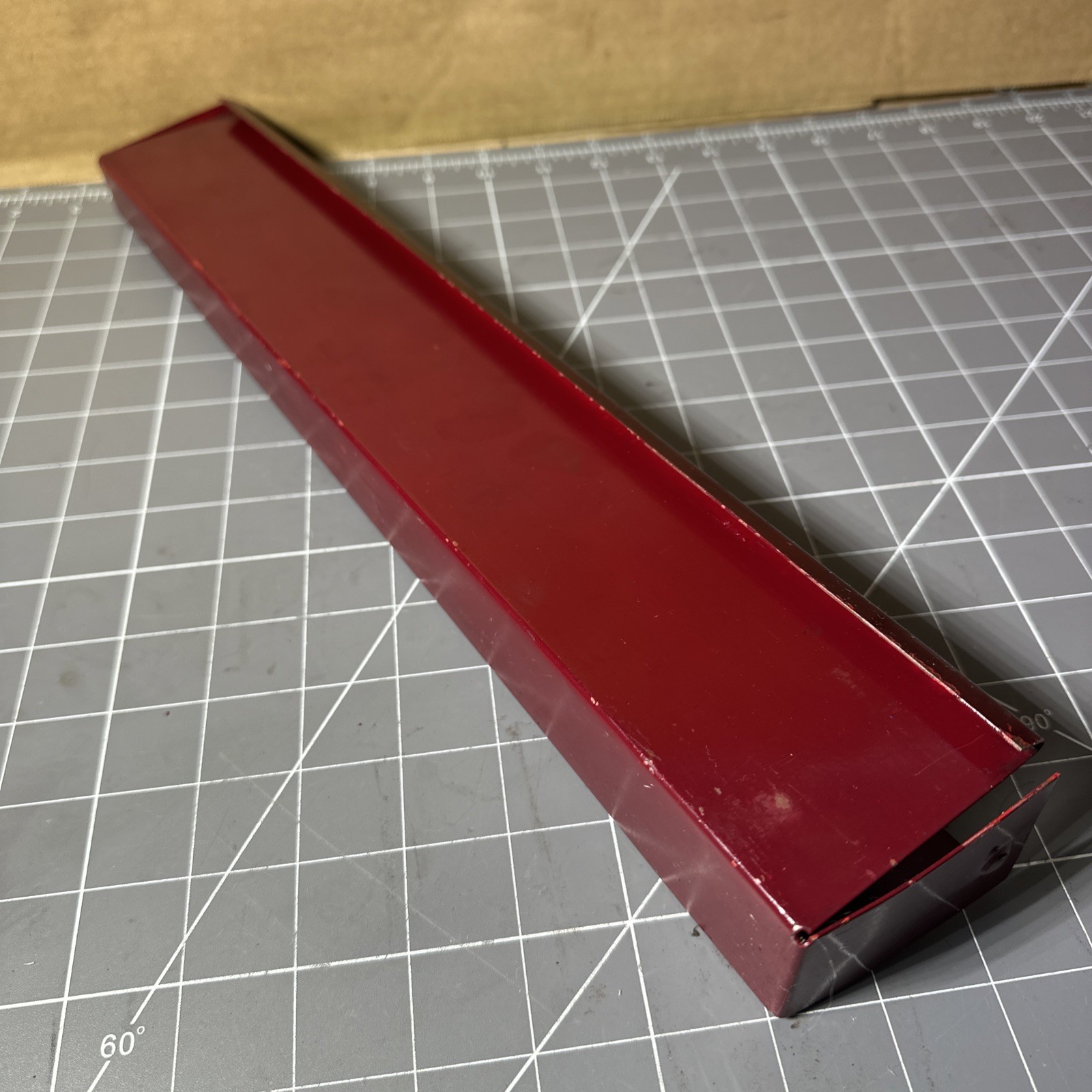 Vintage Snap-on KRA158 Metal Deep Socket Tray – Rare Royal Maroon 16-1/8”
