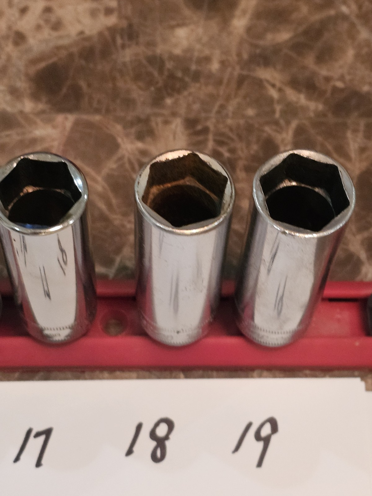 16 Snap On SFSM 3/8 Drive Deep Well Metric SAE Sockets 8 10 12-19 ** 3/8″ – 3/4″