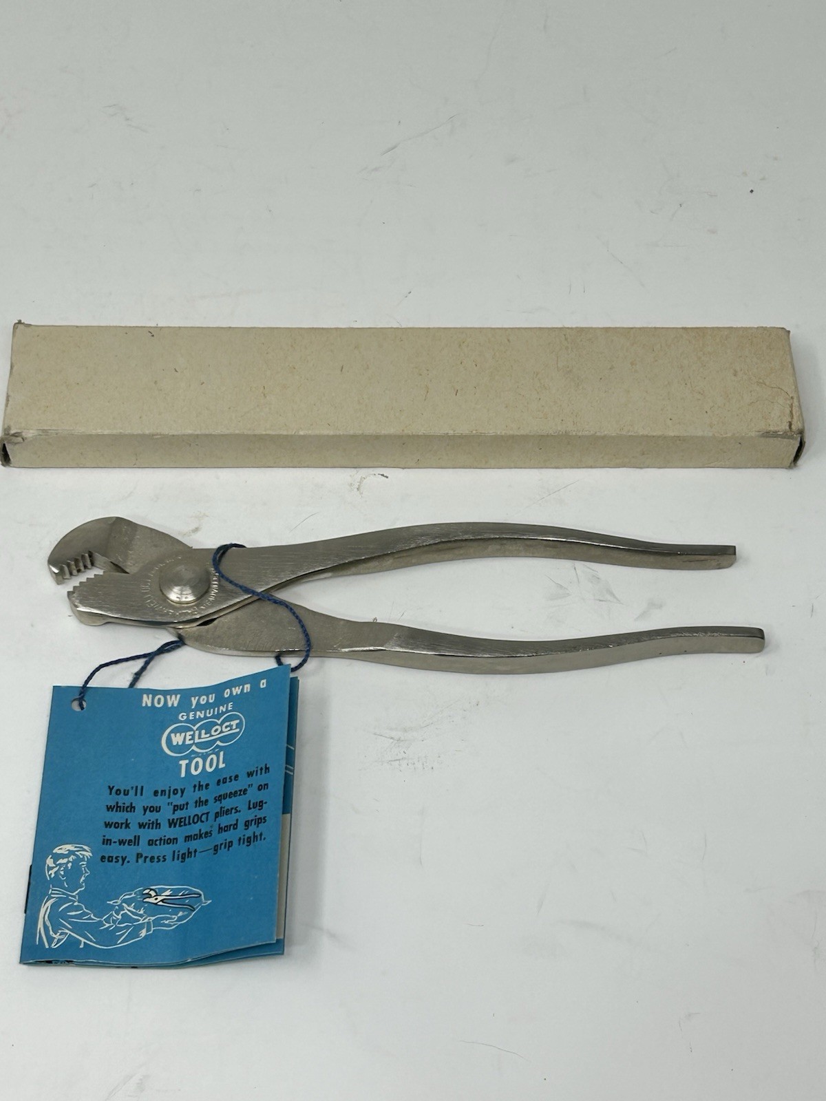 Vintage – NOS Palmer Welloct 7″ Slip Joint Battery Pliers No. 207 🇺🇸