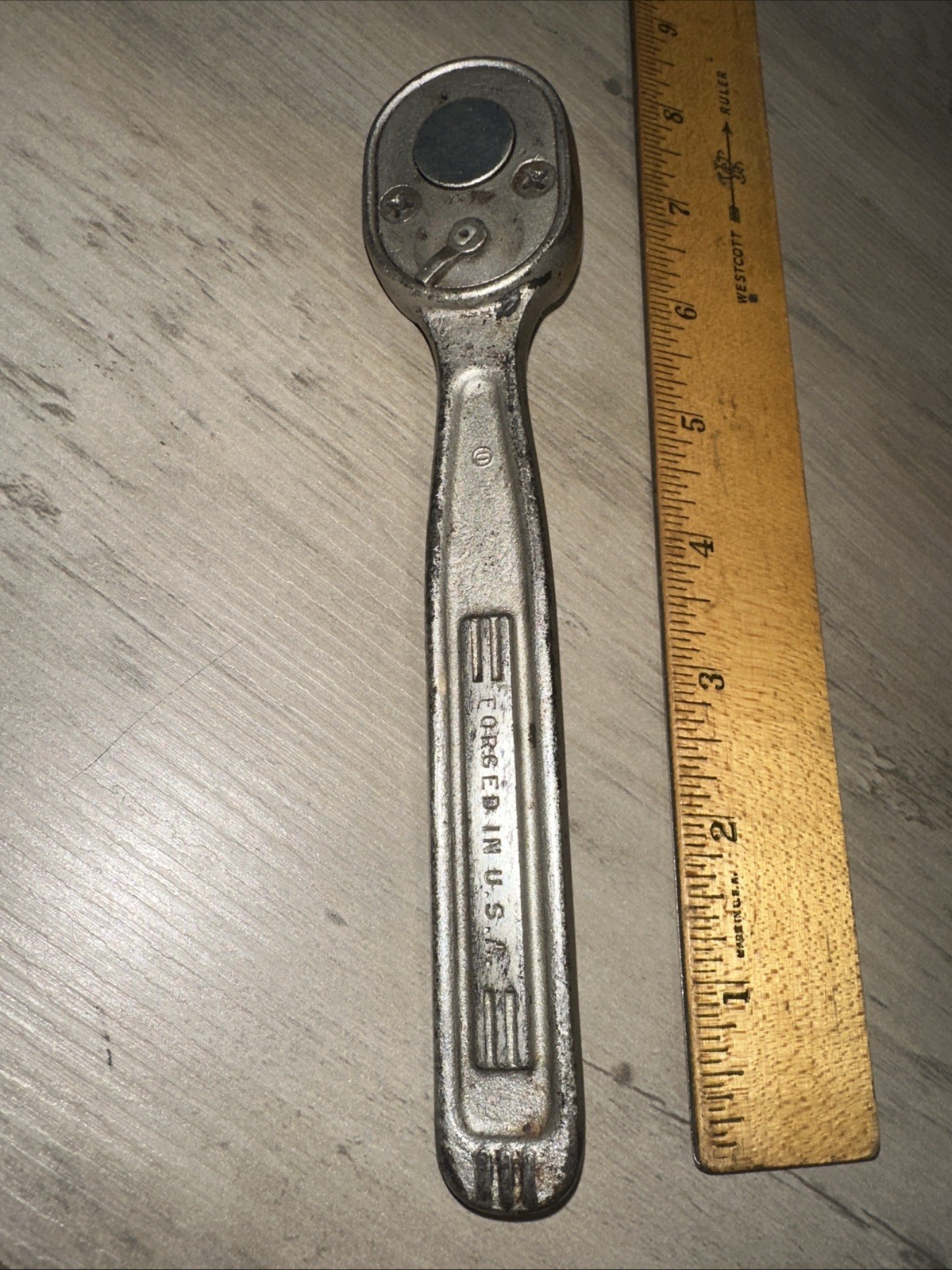 Early Craftsman 3/8” Ratchet Forged in U.S.A. 7” Long Rare Model!!