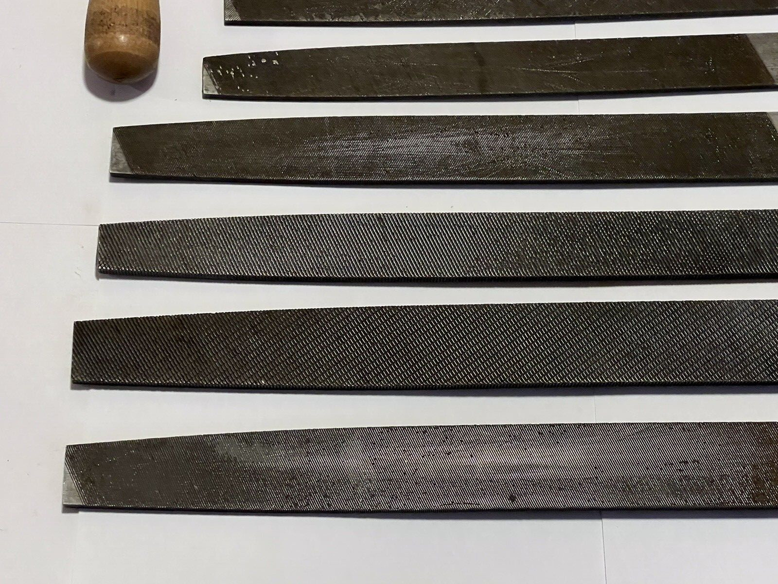 Vintage File set 12 pc Heller Nicholson New Britain Mill Flat Bastard Half Round