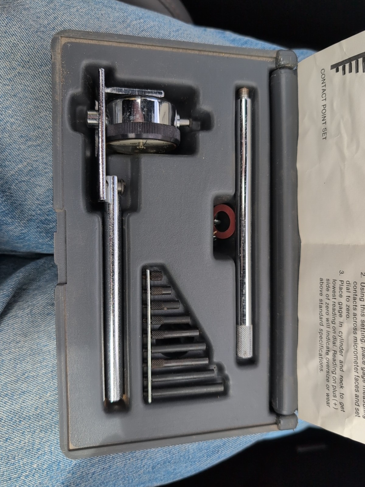 K-D Tools Cylinder Bore Gauge Set Dial Indicator Engine Measuring Tool w/ Case