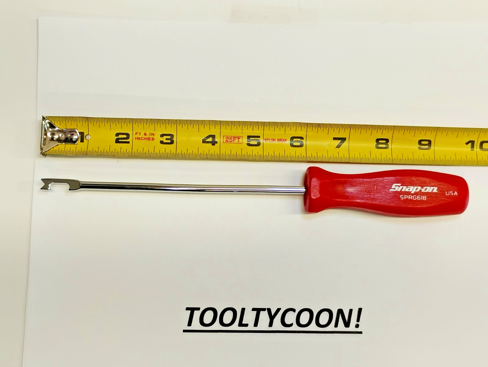Snap-on Tools USA RED Hard Grip 5/16″ Blade Width Push Pull Spring Tool SPRG618R