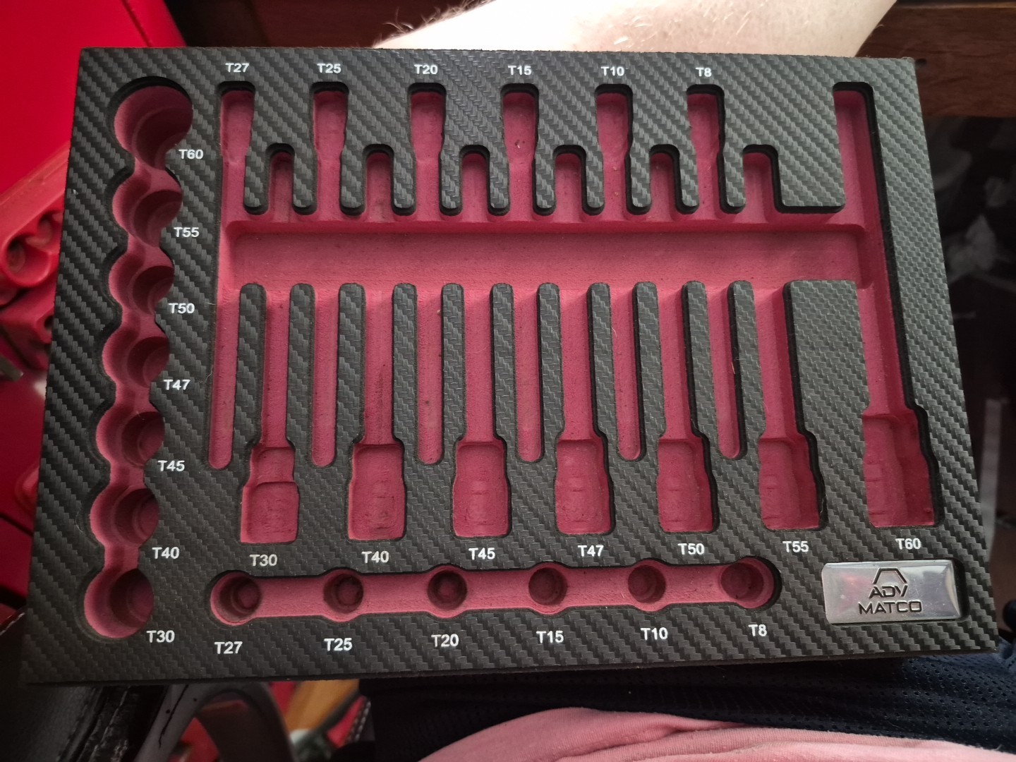 Matco Torx Bit Socket Set FOAM ONLY 1/4, 3/8 And 1/2 Drives 26 Piece Set SBS26VA