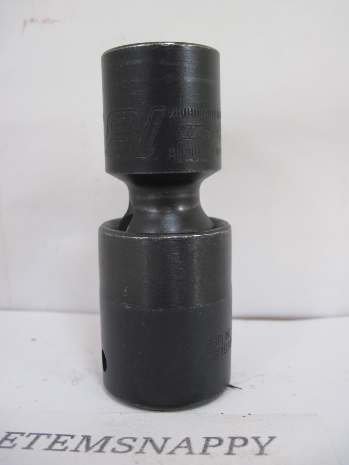 Snap On 1/2″ Drive 18mm Metric Shallow 6pt Impact Swivel Socket IPLM18C NICE
