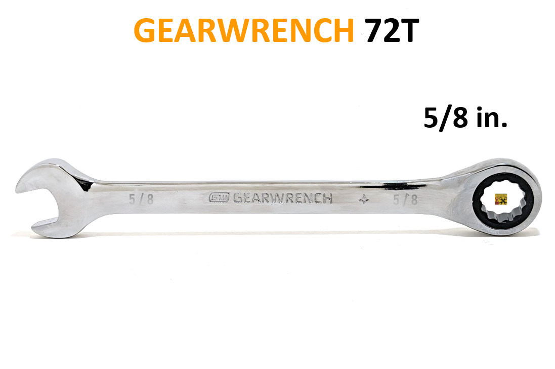 NEW GEARWRENCH RATCHETING WRENCH 12 POINT METRIC MM, SAE INCH 72T PICK SIZE