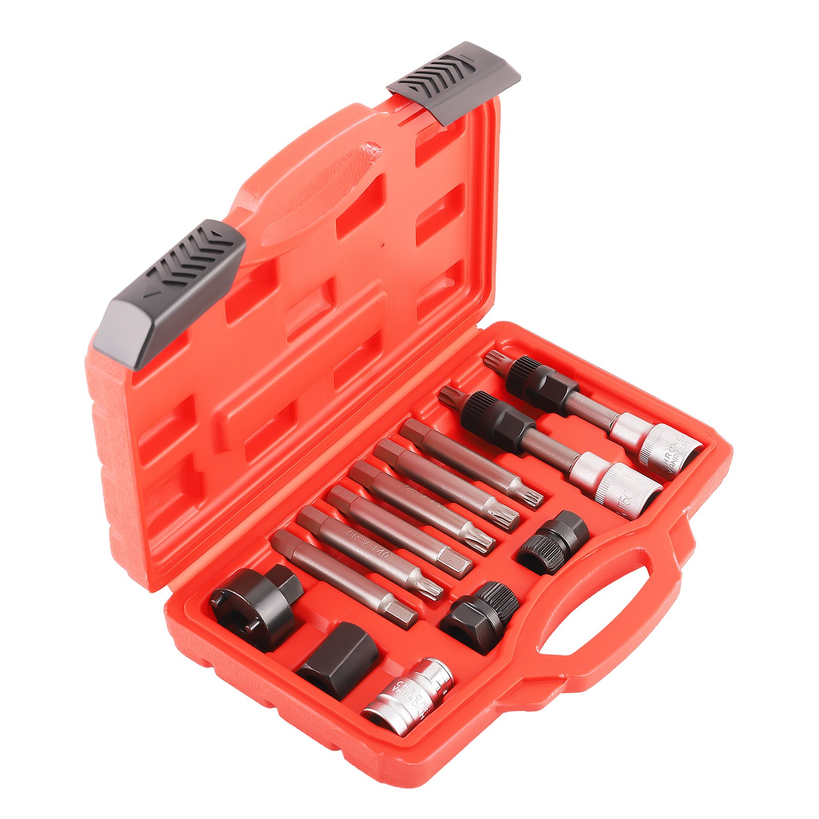 13pc Alternator Pulley Service Kit Free Wheel Socket Pulley Removal Tool Set