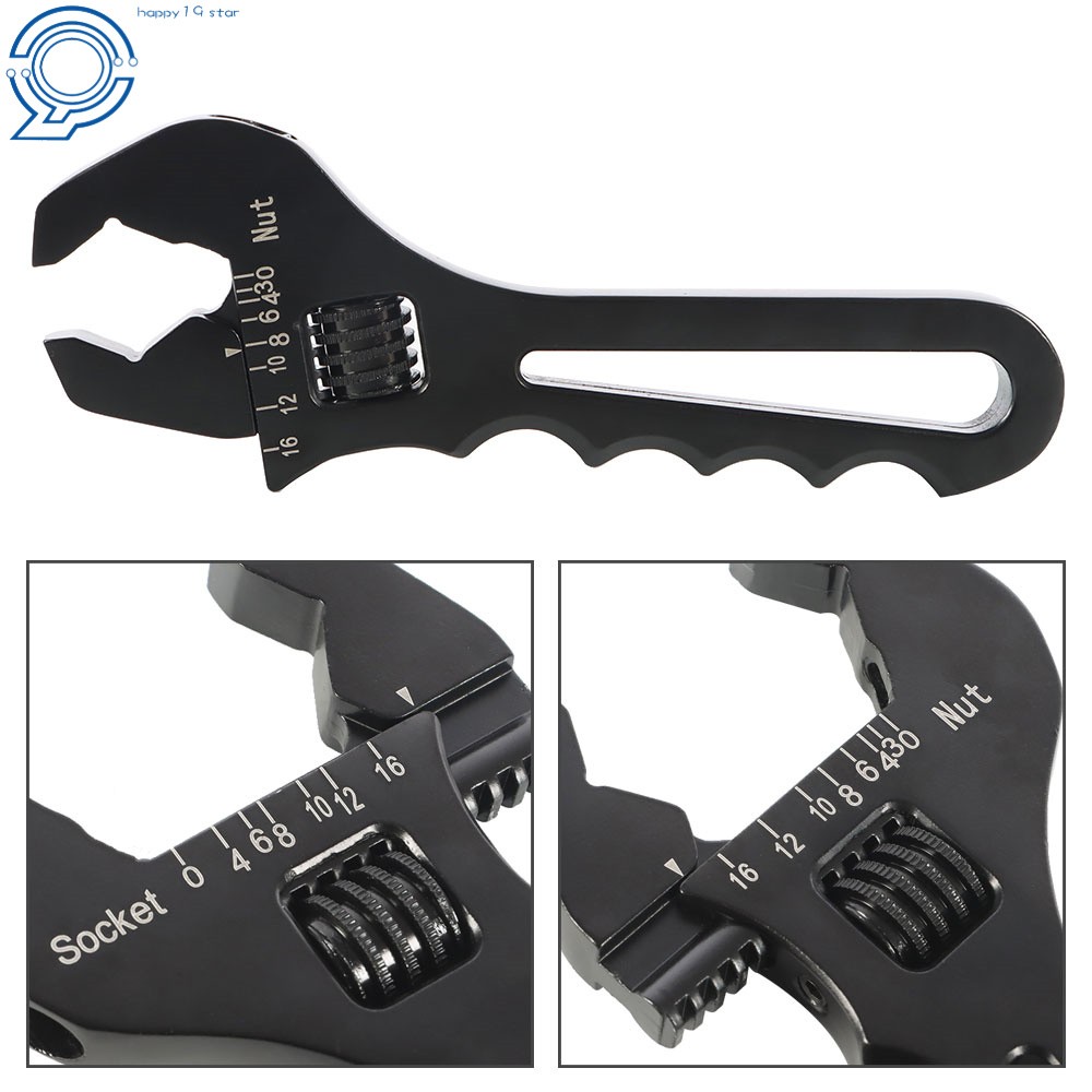 Adjustable Wrench Aluminum Tool Spanner for Hose End Fitting 3AN-16AN