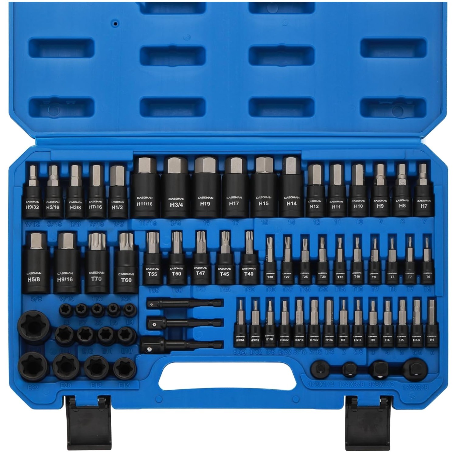 Casoman 71-Piece Master Hex & Torx Bit Socket Set