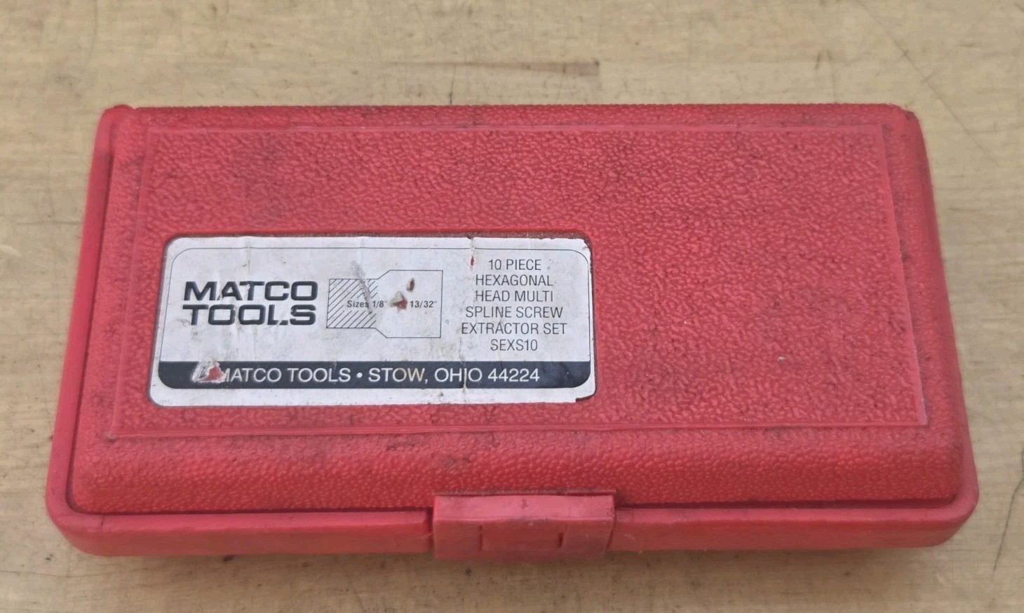 Matco Tools SEXS10 – 10 Piece Hexagonal Head Multi Spline Extractor Set