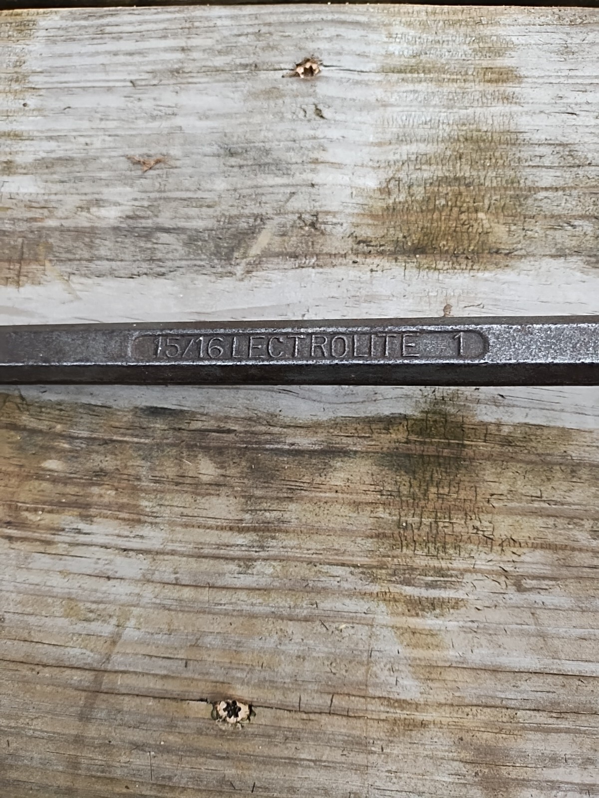 Vintage Tru Fit 3006 Lectrolite 15/16″ & 1″ Double Box End Wrench Offset (0009)
