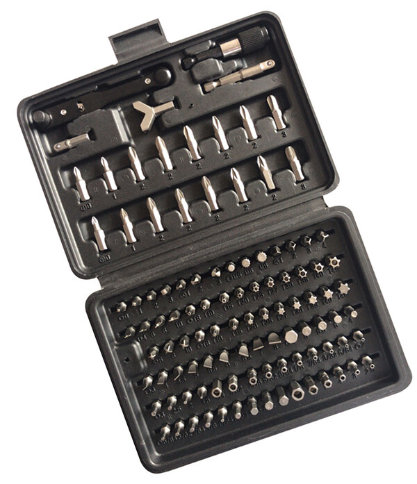 ATD 105pc 1/4″ Hex Bit Master Set w/ Reversible Bit Ratchet #505