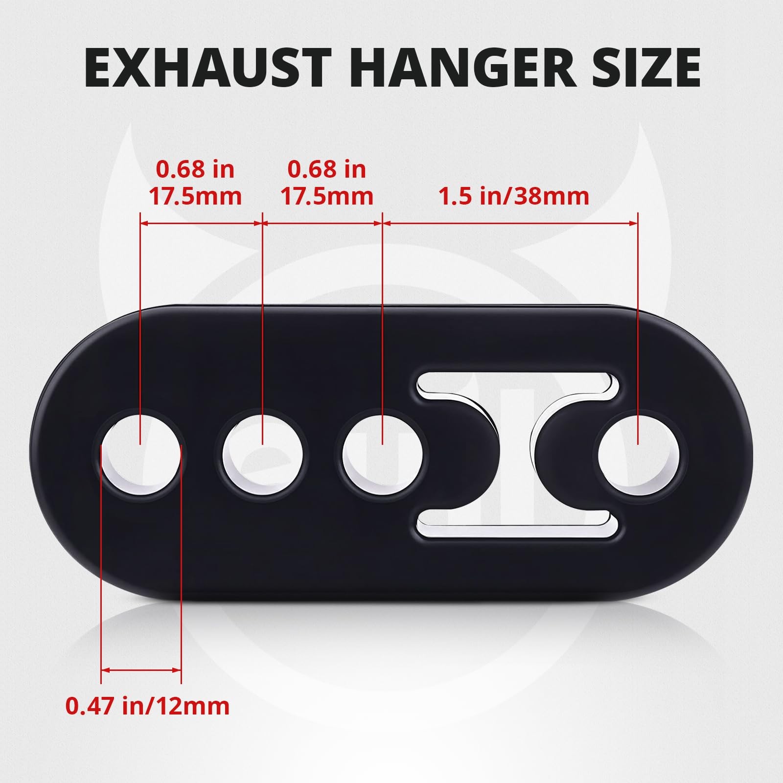 Exhaust Hanger Rubber Adjustable Insulator Bushing Mount 4 Holes Universal 4PCS