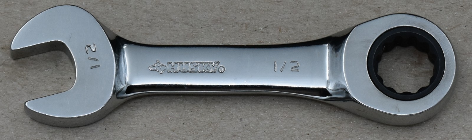 HUSKY TOOLS -Q-, 1/2″ SAE, 12-POINT, OPEN/BOX END RATCHETING WRENCH