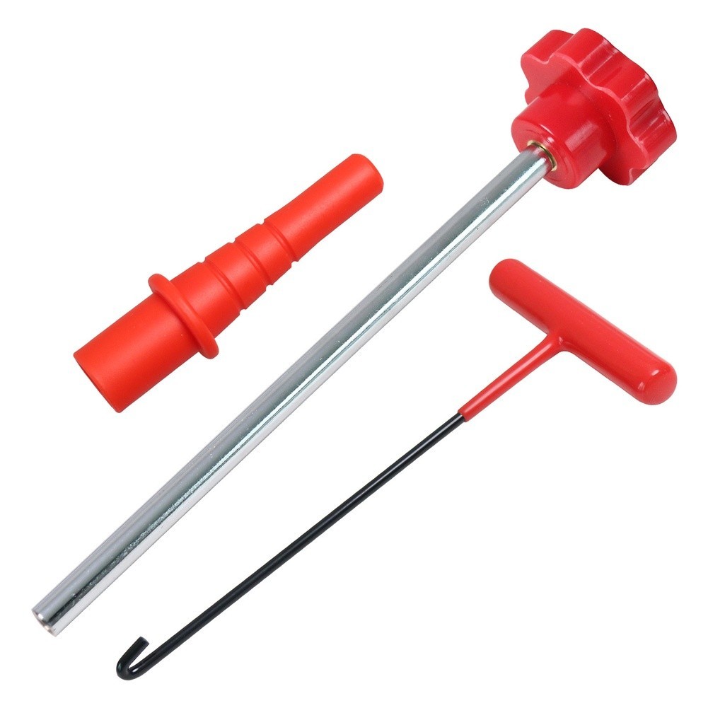 Tire Valve Tool Kit Plastic Metal Construction T Handle Anti Slip Grip