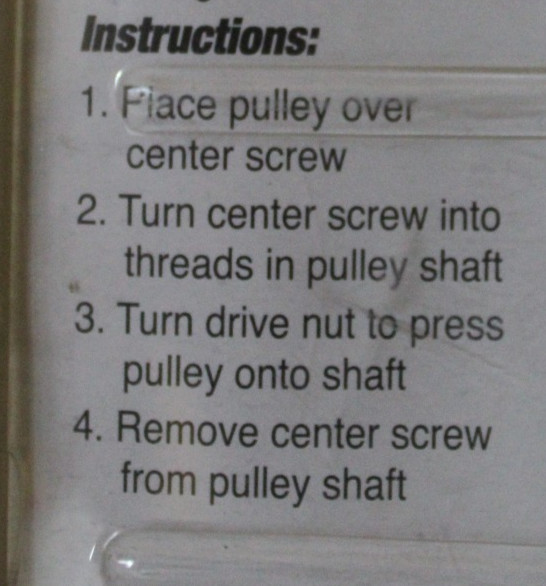 PERFORMANCE TOOL W87021 FORD POWER STEERING PUMP PULLEY INSTALLER