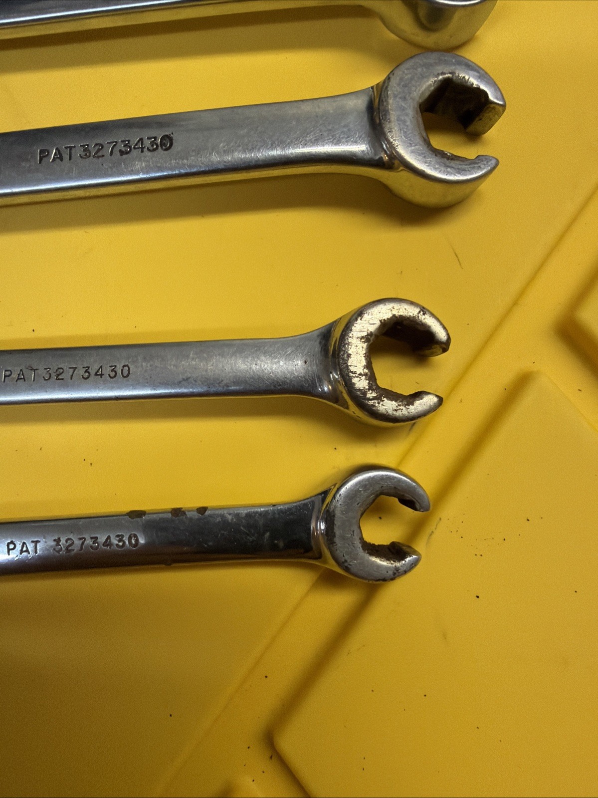 Snap-On Tools USA SAE Open-End RXS Flare Nut Combination Wrench SET of 7
