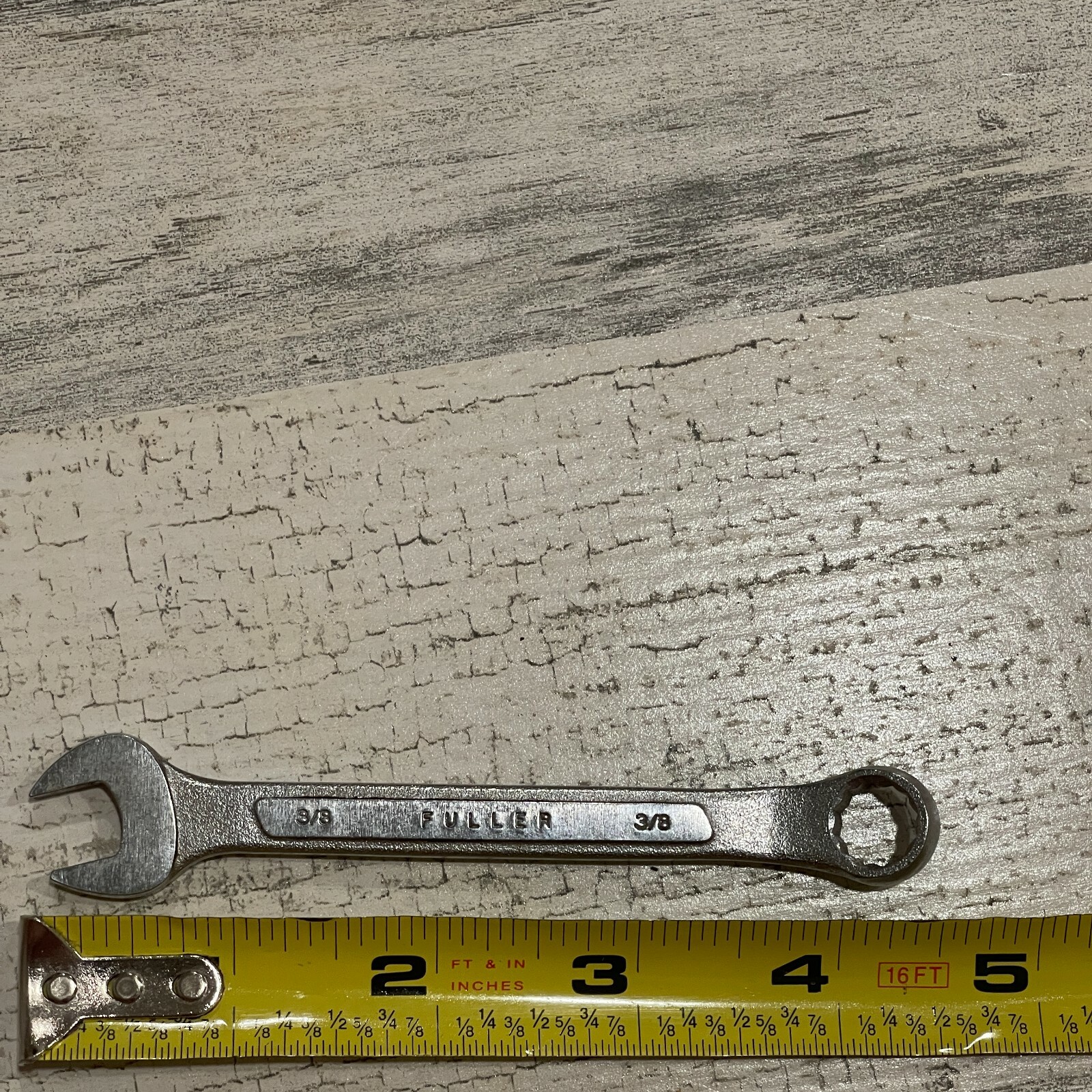 FULLER 3/8″ COMBO WRENCH OPEN END & 12 POINT BOX CHROME MOLYBDENUM USA SAE JAPAN