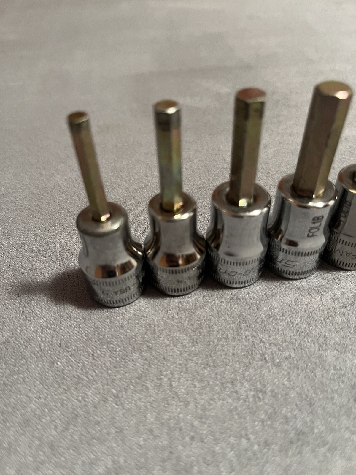Snap-On 7 pc 3/8″ Drive Metric Hex Bit Socket Set (4-10 mm) 207EFAMY