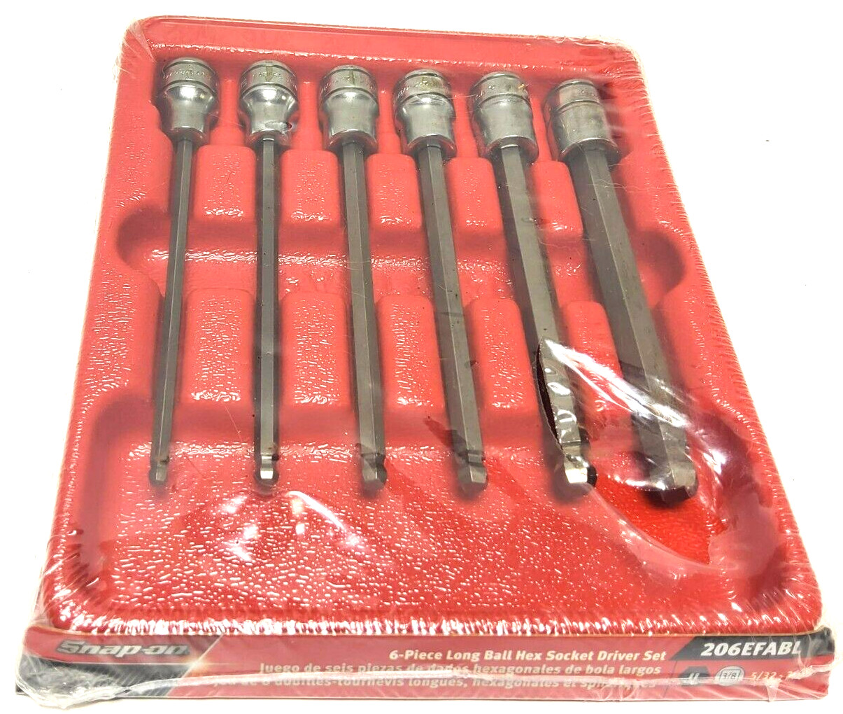 New Snap-on™ 3/8″ drive SAE 206EFABL Ball End Hex Socket Driver LONG Shank