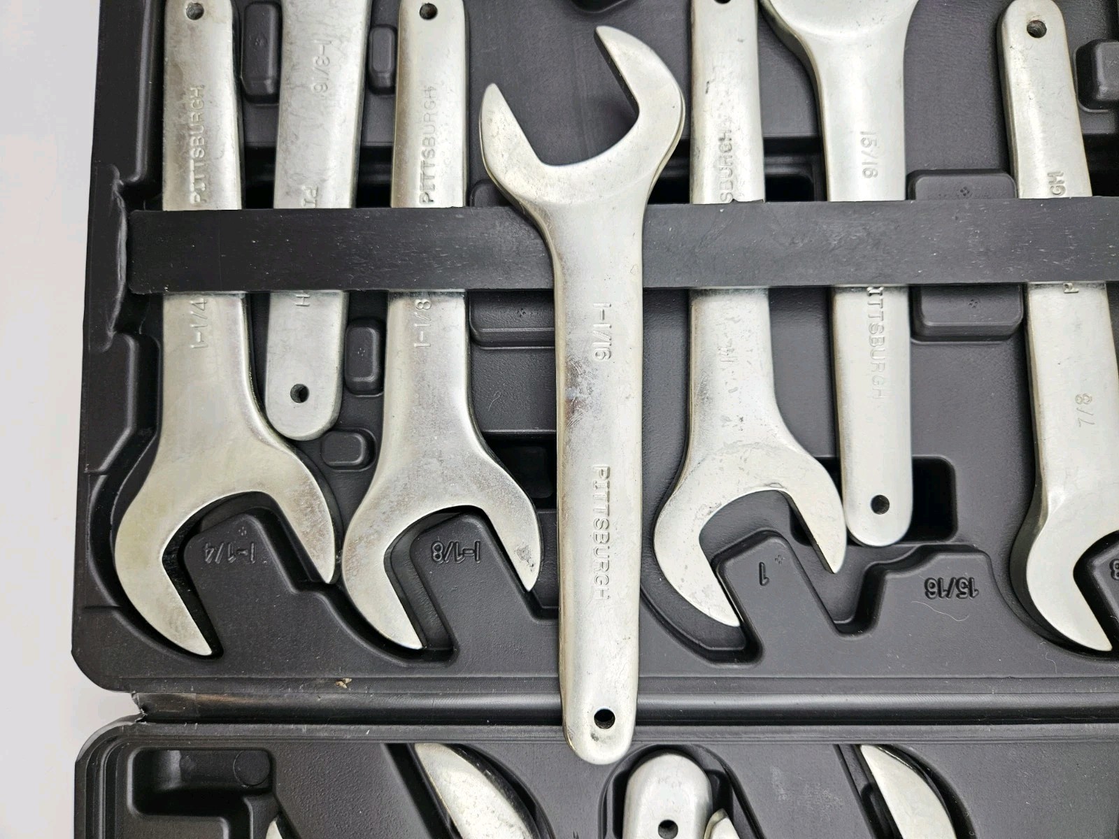 Pittsburgh Service Wrench Set SAE Large Jumbo Heavy Duty Steel Offset Heads