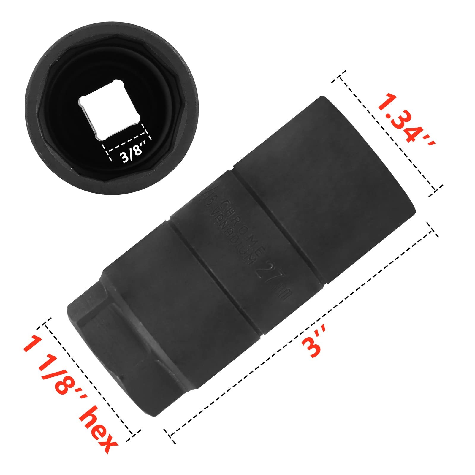 iTaimay Oil Pressure Sensor Switch Socket for Special Size 1-1/16 Inch 27mm M…