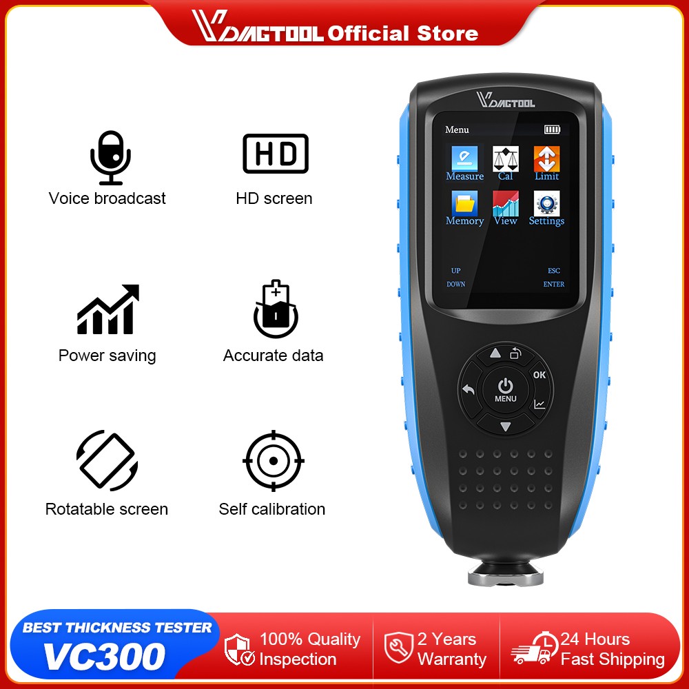 Vdiagtool VC300 FE/NFE Car Paint Film Thickness Tester Coating Thickness Gauge