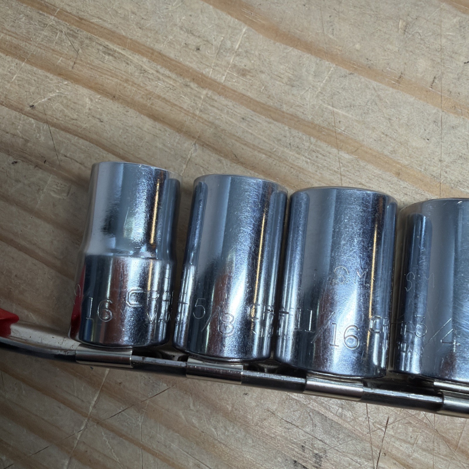 Craftsman SAE Shallow Socket Set 1/2″ Drive 12 Point 9/16″ to 1-1/16″ 9pc USA