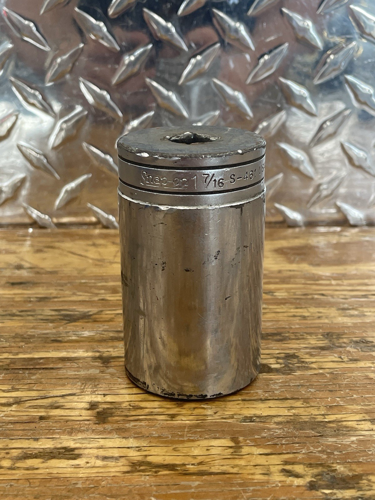 Vintage SNAP ON S461 – 1/2″ Dr 12pt SAE Deep Socket, 1-7/16″