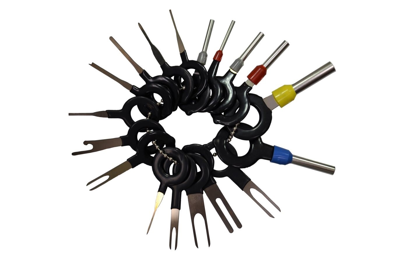 Pin Wire Terminal Removal Tool Car Electrical Wiring Crimp Connector Key 18pcs