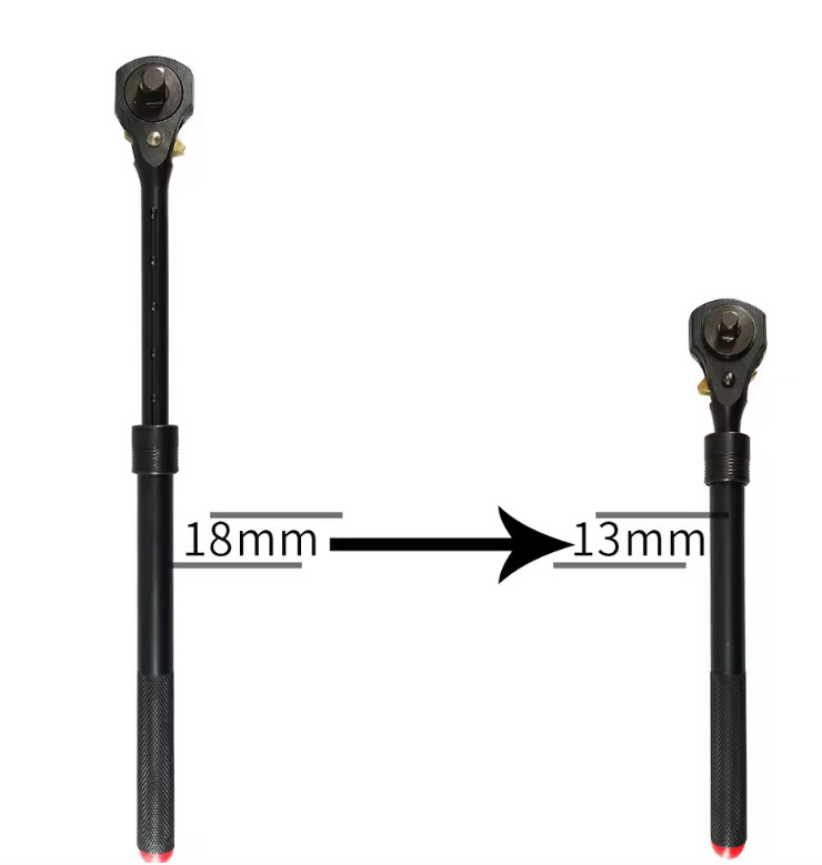 MacWork 1/2in. and 3/8in. Drive Dual Head Ratchet Handle
