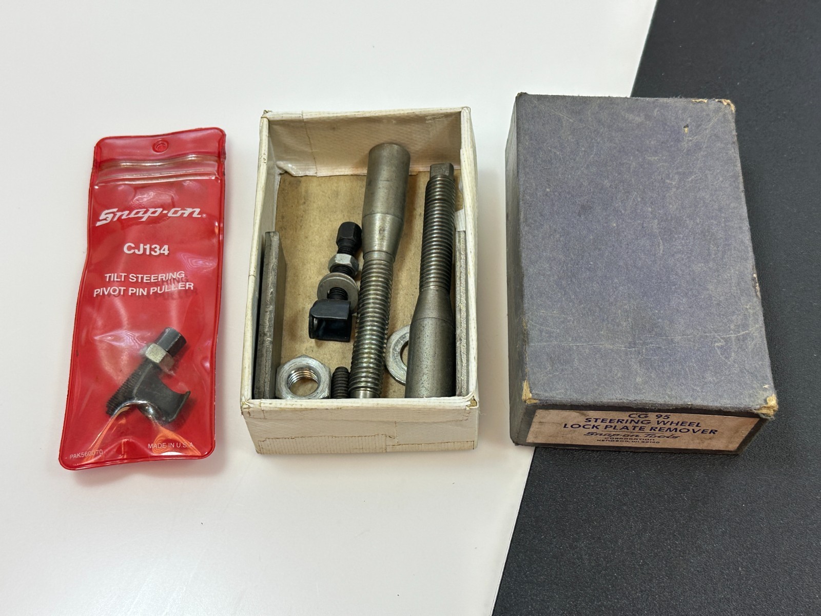 🇺🇸Snap-on Tools USA CG95 Steering Wheel Lock Plate Remover w/ CJ134 Pin Puller