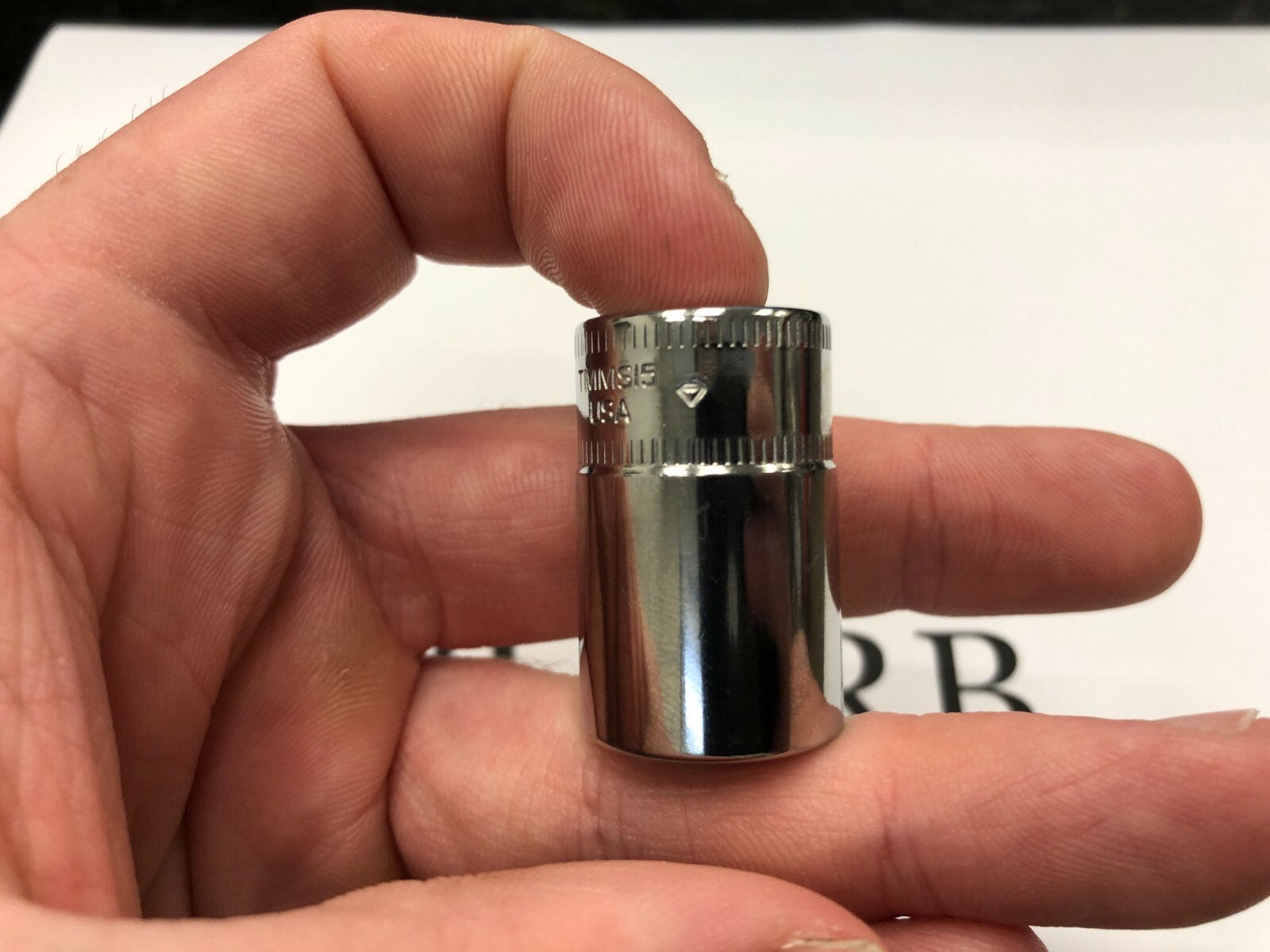 Snap-on Tools USA NEW 1/4″ Drive 15mm Metric Semi Deep 6PT Chrome Socket TMMS15