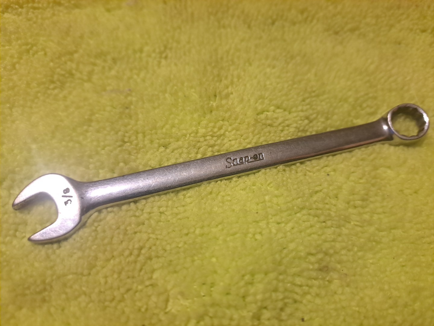 Snap On SAE 3/8 in short 12 point combination wrench OEX120 1988