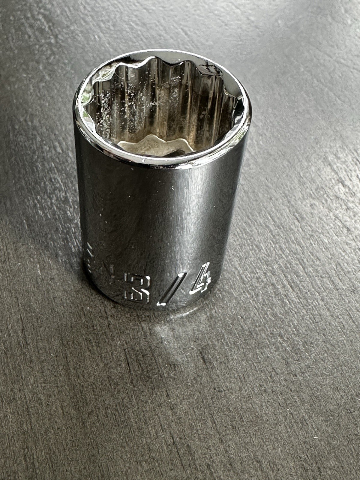 Craftsman 12pt Std. 1/2″ in Drive Shallow SAE Socket – 3/4″ CMMT47508 0163