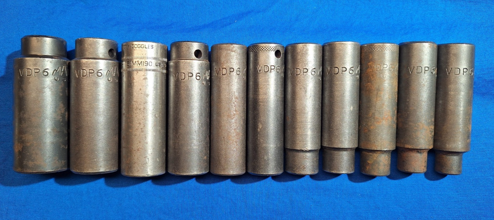 Mac Tools VDP 11pc METRIC 1/2″ dr DEEP 6pt impact socket set 24mm-10mm W/ Tray