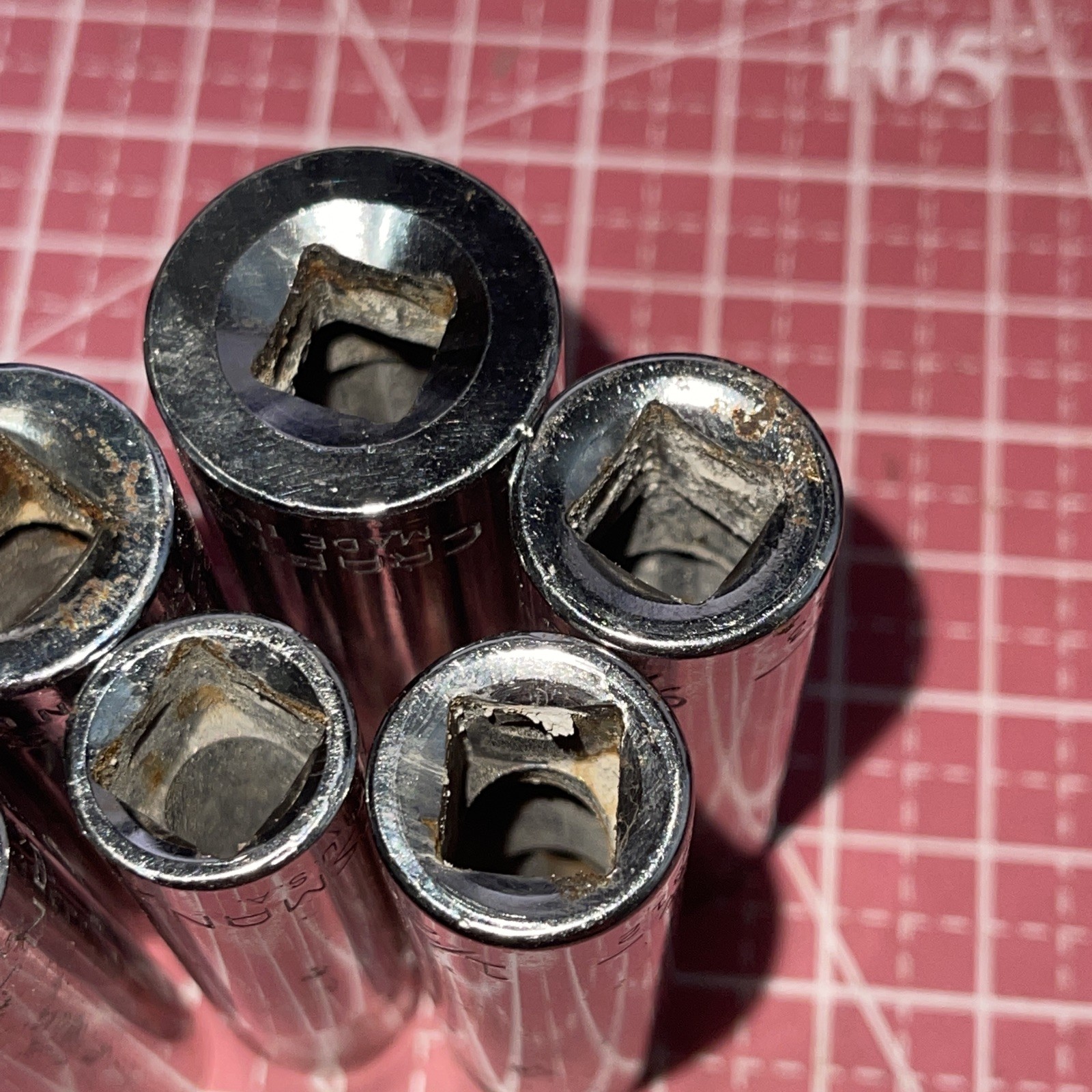 Craftsman USA G 7 Piece 3/8 Drive 12 Point SAE DEEP Socket Set 3/8″ 34307 Read