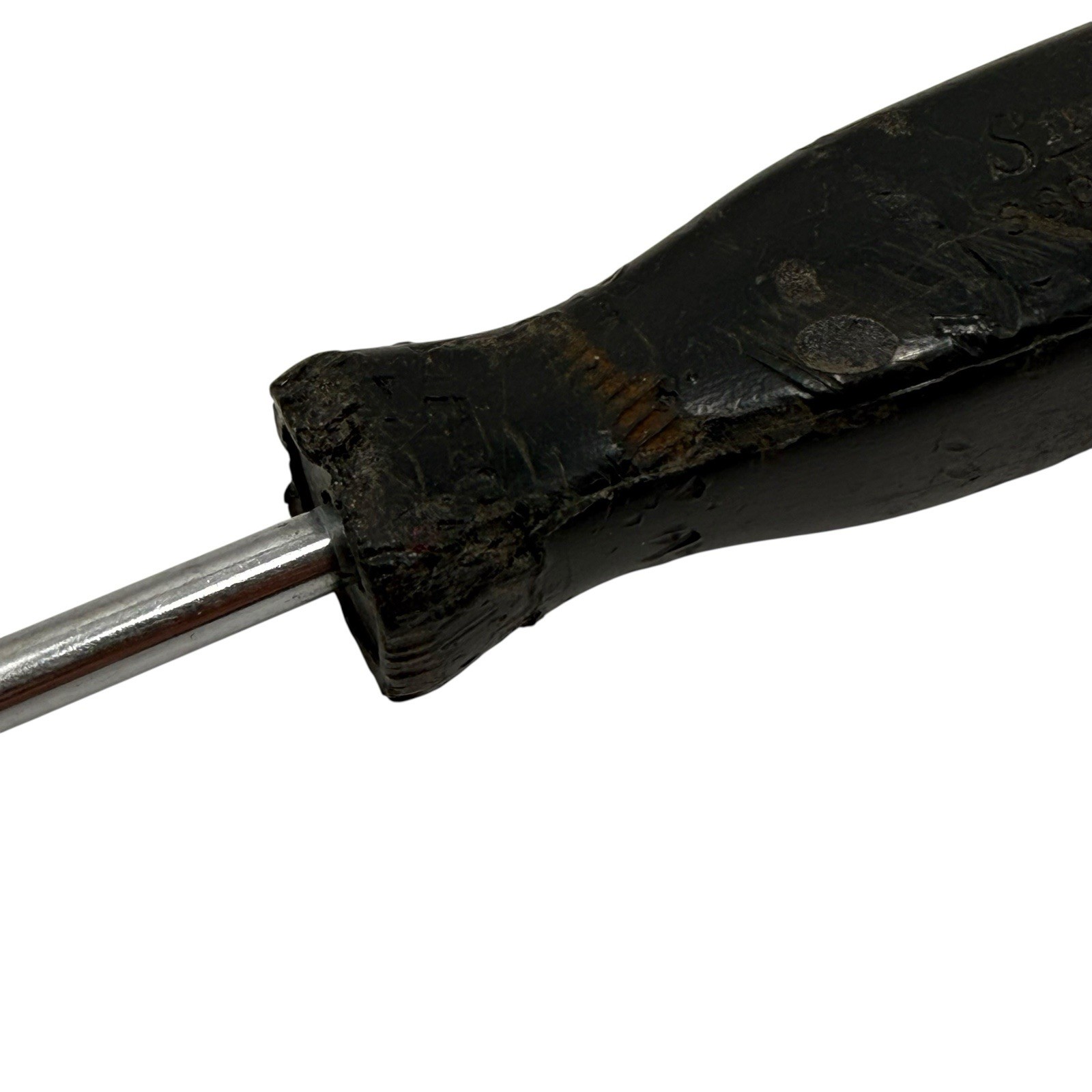Snap On Tools SSD145 & SDD4 Flat Tip Slotted Screwdriver Black Hard Handle USA