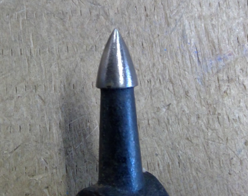 Vintage Auto Body Hammer 1-1/8″ Round Face & tapers point 1 1/2″ Long