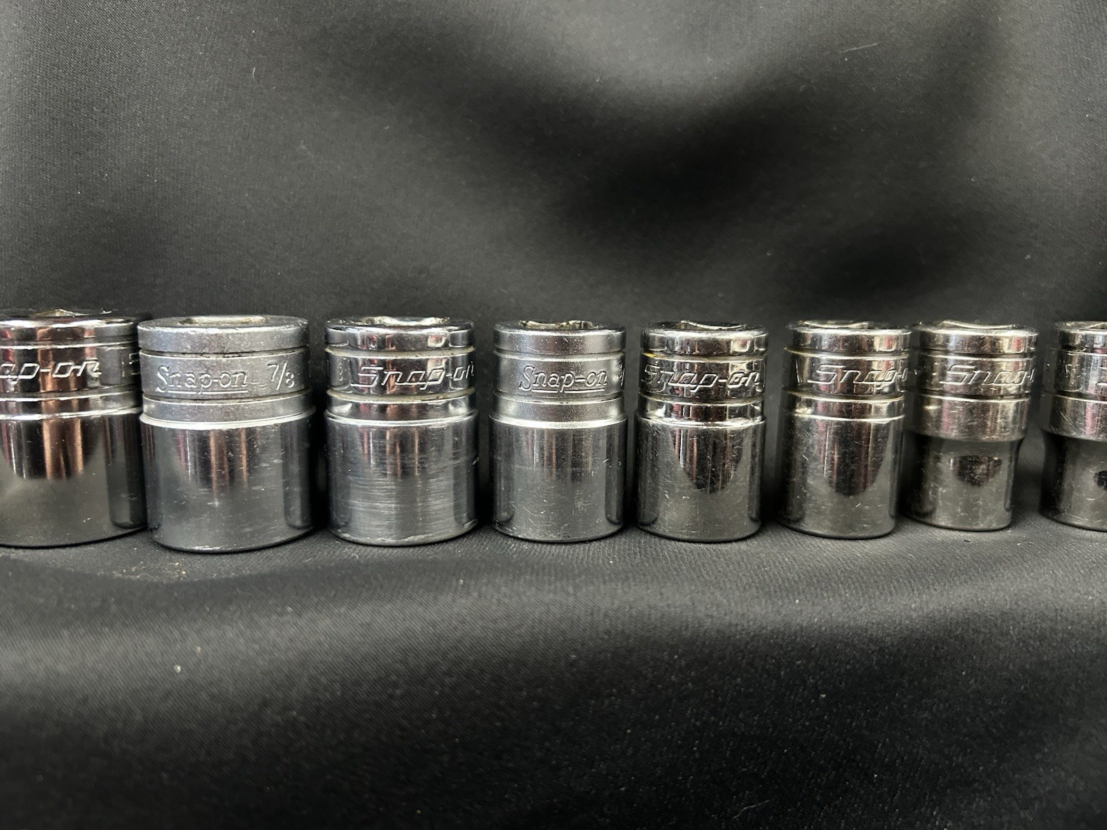 Snap on 13 pc1/2″ Drive 6-Point SAE Flank Drive Shallow Socket Set 1 1/4″ – 3/8″