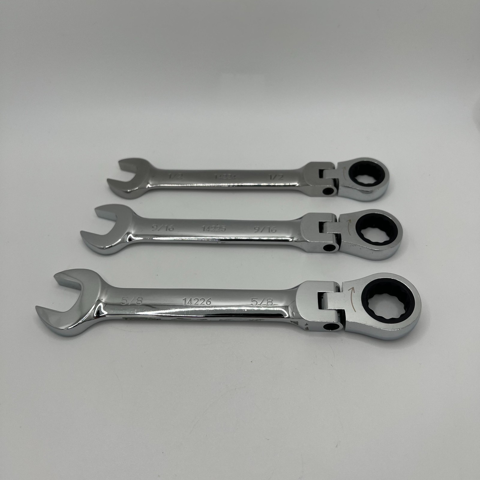 Gearhead Flex Head Ratcheting Combination Wrench 12 Point SAE Pick a Size